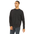 Dark Grey Heather - Side - Bella + Canvas Unisex Adult Fleece Drop Shoulder Sweatshirt