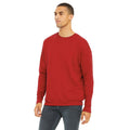 Brick Red - Side - Bella + Canvas Unisex Adult Fleece Drop Shoulder Sweatshirt