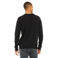 Black - Back - Bella + Canvas Unisex Adult Fleece Drop Shoulder Sweatshirt