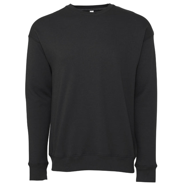 DTG Dark Grey - Front - Bella + Canvas Unisex Adult Fleece Drop Shoulder Sweatshirt