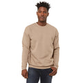 Tan - Back - Bella + Canvas Unisex Adult Fleece Drop Shoulder Sweatshirt