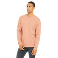 Peach - Side - Bella + Canvas Unisex Adult Fleece Drop Shoulder Sweatshirt