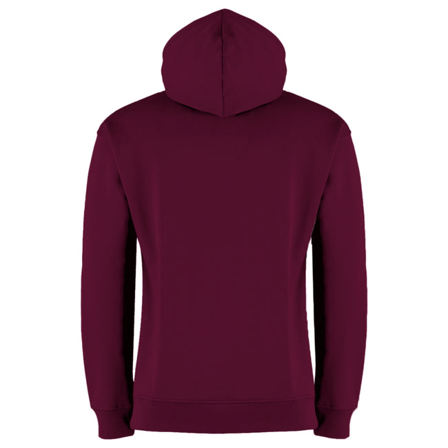 Burgundy - Back - Kustom Kit Mens Hoodie