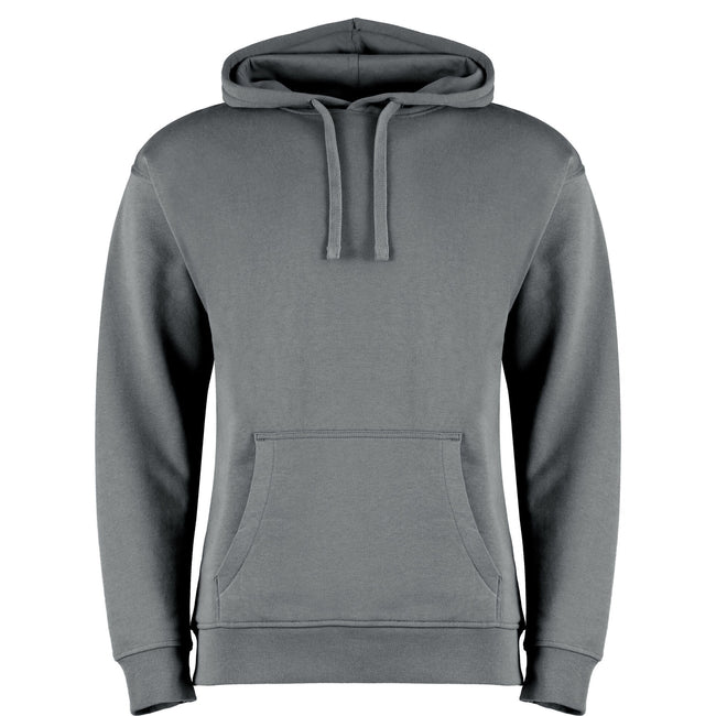 Grey Heather - Front - Kustom Kit Mens Hoodie