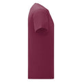 Burgundy - Side - Fruit Of The Loom Mens Iconic 150 T-Shirt
