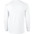 White - Back - Gildan Mens Plain Crew Neck Ultra Cotton Long Sleeve T-Shirt