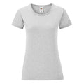 Heather Grey - Front - Fruit of the Loom Womens-Ladies Iconic 150 T-Shirt