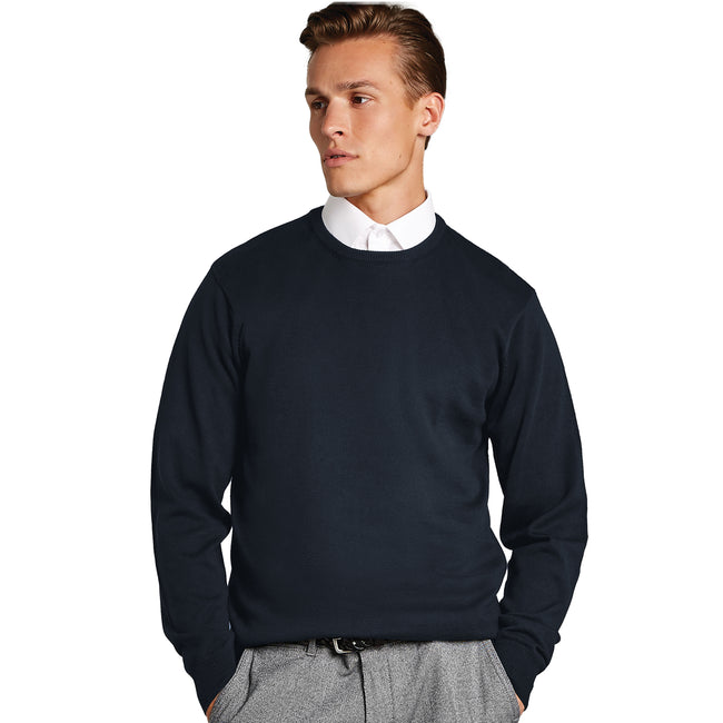 Navy - Back - Kustom Kit Mens Arundel Sweatshirt