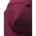 Burgundy - Back - Beechfield Rapper Snapback Cap