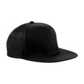 Black - Front - Beechfield Rapper Snapback Cap