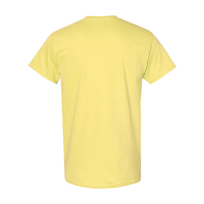 Light Pink - Close up - Gildan Mens Heavy Cotton Short Sleeve T-Shirt (Pack Of 5)
