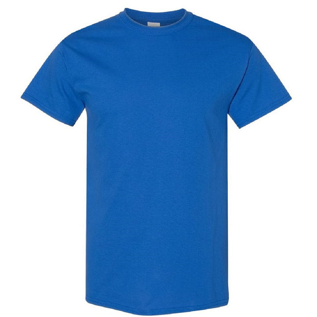 Royal - Front - Gildan Mens Heavy Cotton Short Sleeve T-Shirt (Pack Of 5)