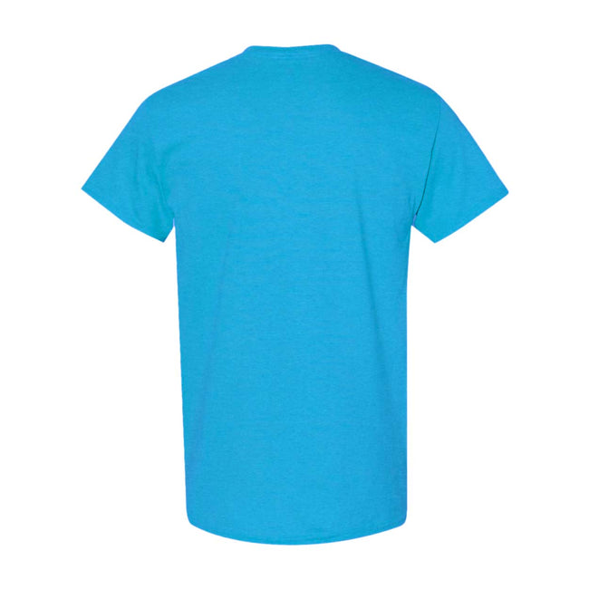 Heather Sapphire - Back - Gildan Mens Heavy Cotton Short Sleeve T-Shirt (Pack Of 5)