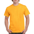 Gold - Back - Gildan Mens Heavy Cotton Short Sleeve T-Shirt (Pack Of 5)