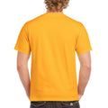 Gold - Side - Gildan Mens Heavy Cotton Short Sleeve T-Shirt (Pack Of 5)