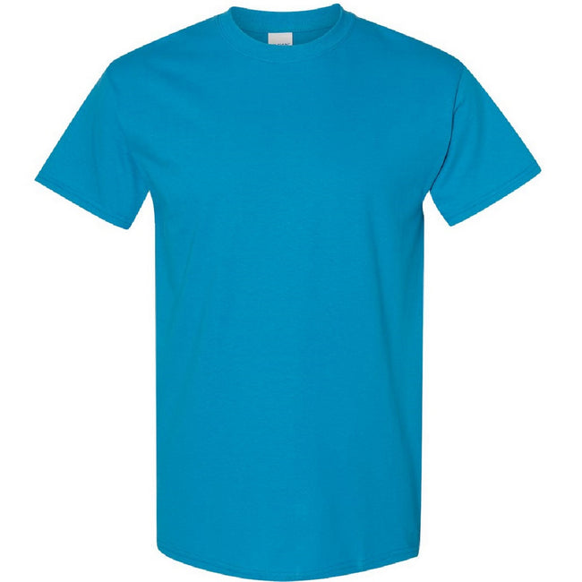Sapphire - Front - Gildan Mens Heavy Cotton Short-Sleeved T-Shirt