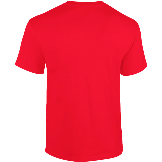 Red - Back - Gildan Mens Heavy Cotton Short-Sleeved T-Shirt