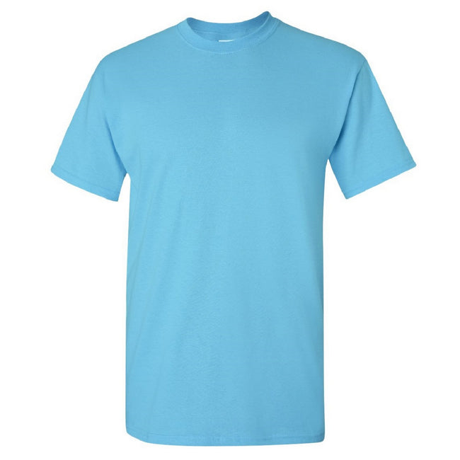 White - Side - Gildan Mens Heavy Cotton Short-Sleeved T-Shirt