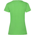 Lime - Back - Fruit Of The Loom Ladies-Womens Lady-Fit Valueweight Short Sleeve T-Shirt (Pack Of 5)