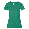 Retro Heather Green - Front - Fruit Of The Loom Ladies-Womens Lady-Fit Valueweight Short Sleeve T-Shirt (Pack Of 5)