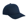 Navy - Front - Beechfield Urbanwear 5 Panel Snapback Cap