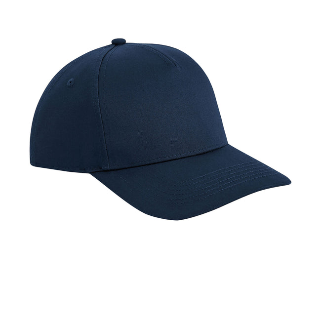Navy - Front - Beechfield Urbanwear 5 Panel Snapback Cap