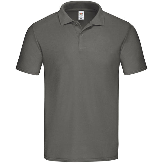 Light Graphite - Front - Fruit Of The Loom Mens Original Polo Shirt