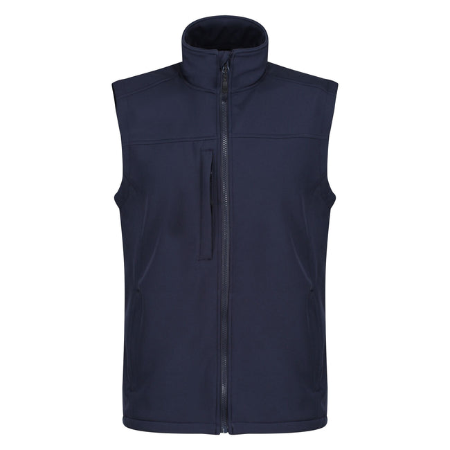Navy-Navy - Front - Regatta Mens Flux Softshell Body Warmer