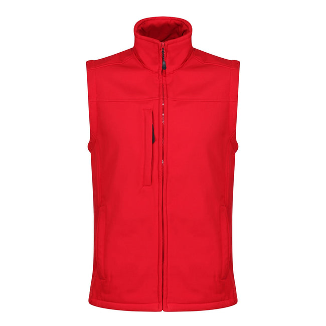Classic Red-Seal Grey - Front - Regatta Mens Flux Softshell Body Warmer