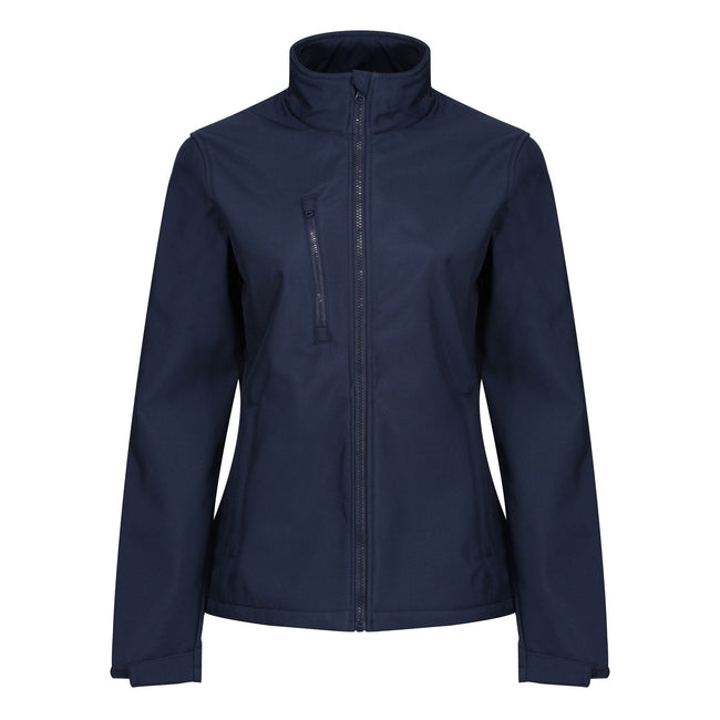 Navy - Front - Regatta Womens-Ladies Ablaze 3 Layer Membrane Soft Shell Jacket