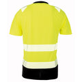 Fluorescent Yellow - Side - Result Genuine Recycled Mens Safety T-Shirt
