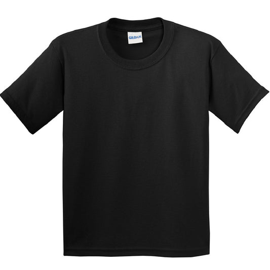 Black - Front - Gildan Childrens Unisex Soft Style T-Shirt
