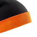Black-Orange - Back - Result Genuine Recycled Black Compass Beanie