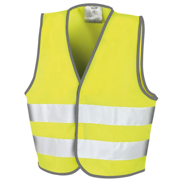 Hi Vis Yellow - Front - SAFE-GUARD by Result Childrens-Kids Safety Vest