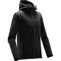 Black-Dolphin - Side - Stormtech Mens Orbiter Softshell Hoodie