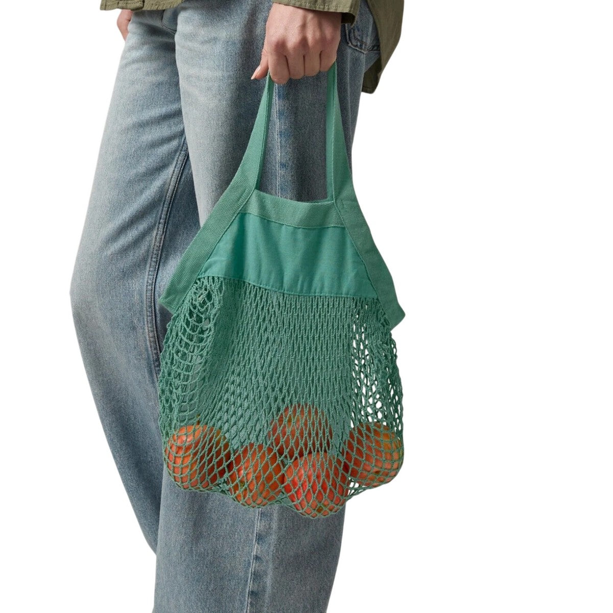 Sage Green - Back - Westford Mill Mini Organic Cotton Tote