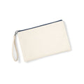 Natural-Navy - Back - Westford Mill Canvas Wristlet Pouch