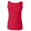 Cherry Red - Side - Gildan Ladies Soft Style Tank Top Vest