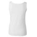 White - Side - Gildan Ladies Soft Style Tank Top Vest