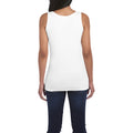 White - Lifestyle - Gildan Ladies Soft Style Tank Top Vest