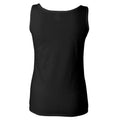 Black - Side - Gildan Ladies Soft Style Tank Top Vest
