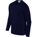 Navy - Pack Shot - Gildan Mens Soft Style Long Sleeve T-Shirt