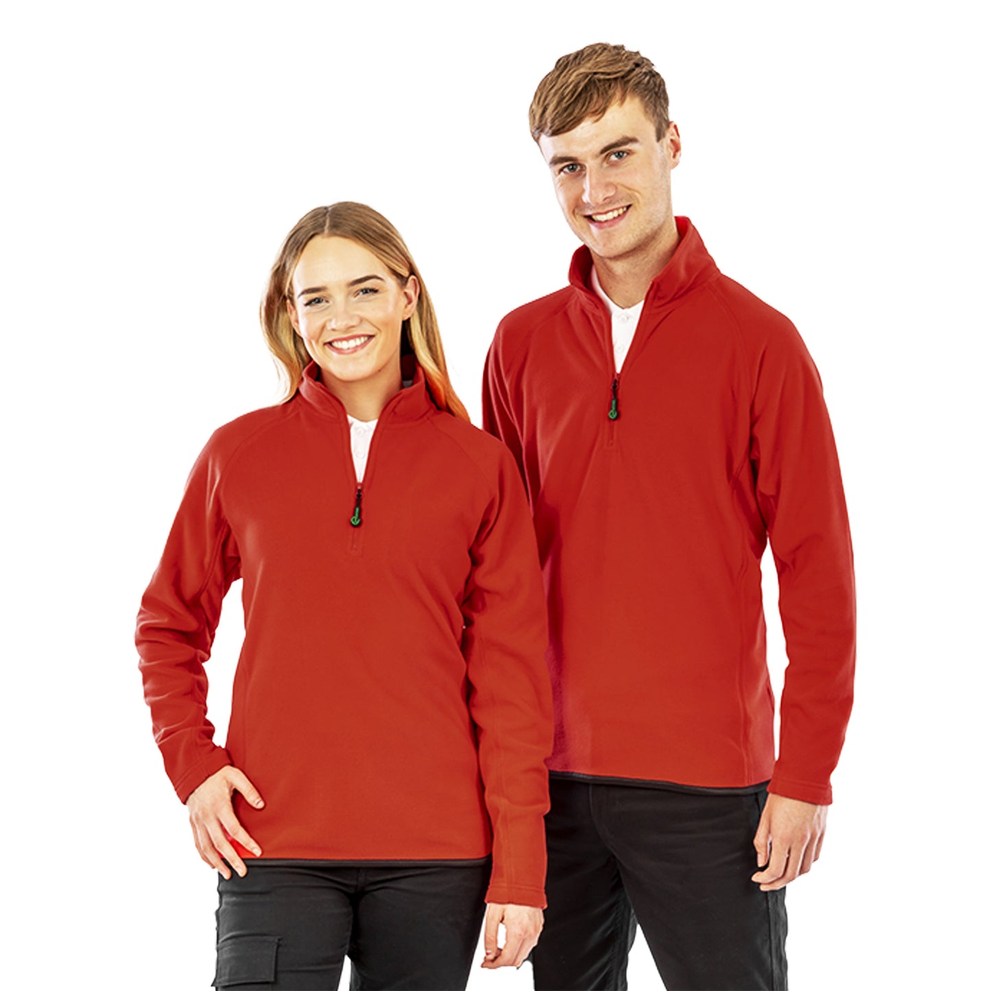 Red - Side - Result Genuine Recycled Unisex Adult Microfleece Top