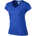Royal - Side - Gildan Ladies Soft Style Short Sleeve V-Neck T-Shirt