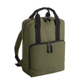 Military Green - Front - Bagbase Cooler Recycled Backpack