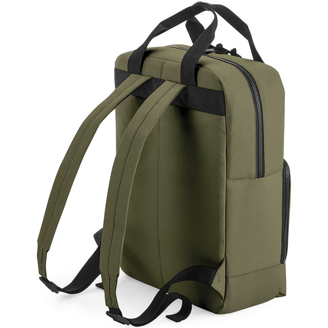 Military Green - Back - Bagbase Cooler Recycled Backpack