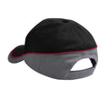 Black-Graphite-Classic Red - Back - Beechfield Teamwear Competition Cap