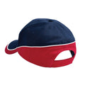 French Navy-Classic Red-White - Back - Beechfield Teamwear Competition Cap