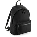 Black - Front - Bagbase Recycled Backpack