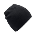 Black - Back - Beechfield Original Recycled Beanie